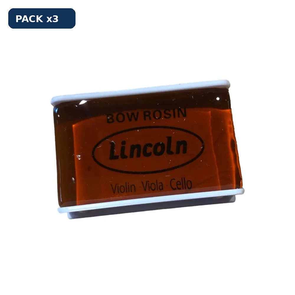 Pack x3 Resina Lincoln LSRV01B RECTANGULAR CHICA Resina violin