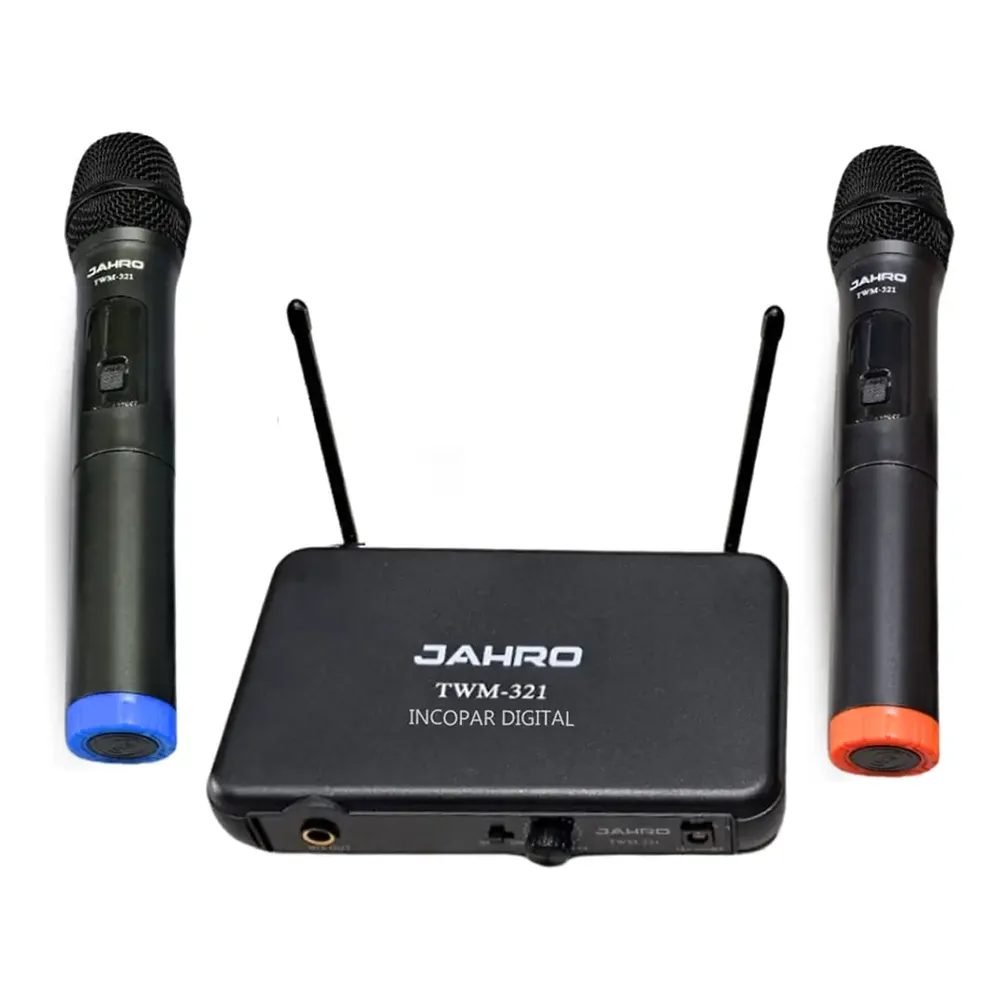 Microfono Inalambrico JAHRO MANO DOBLE UHF TWM-322