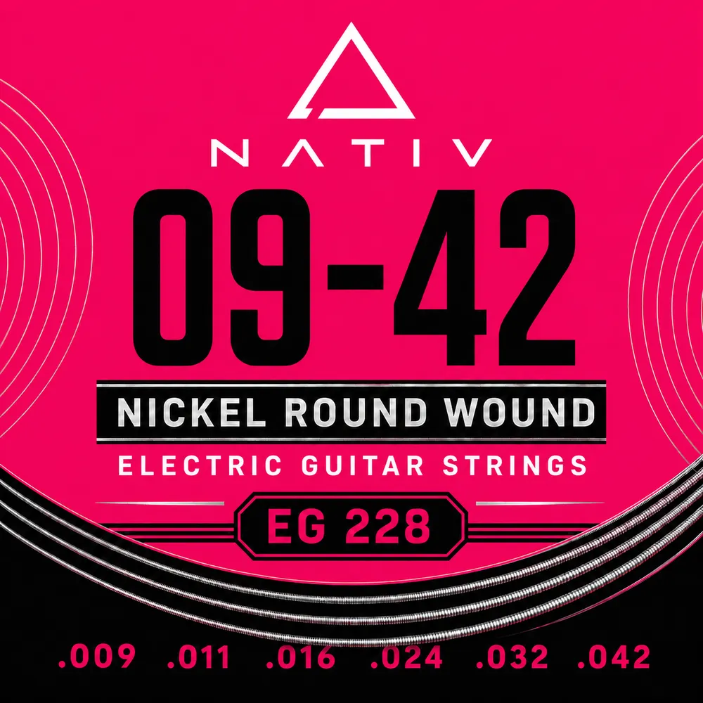 Encordado Electrica NATIV EG228 09-042 Nickel Round Wound