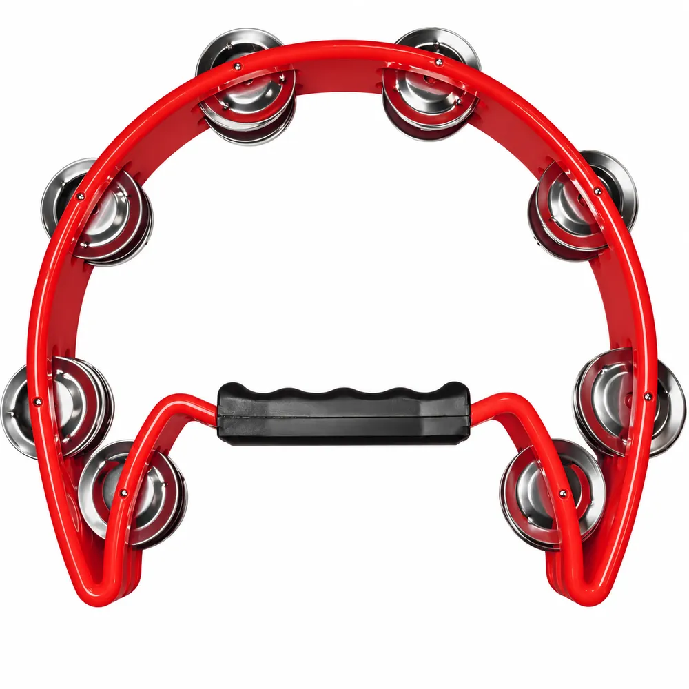 Pandereta Aro 1/2 Luna NATIV MT4 RD SIMPE SONAJA ROJO